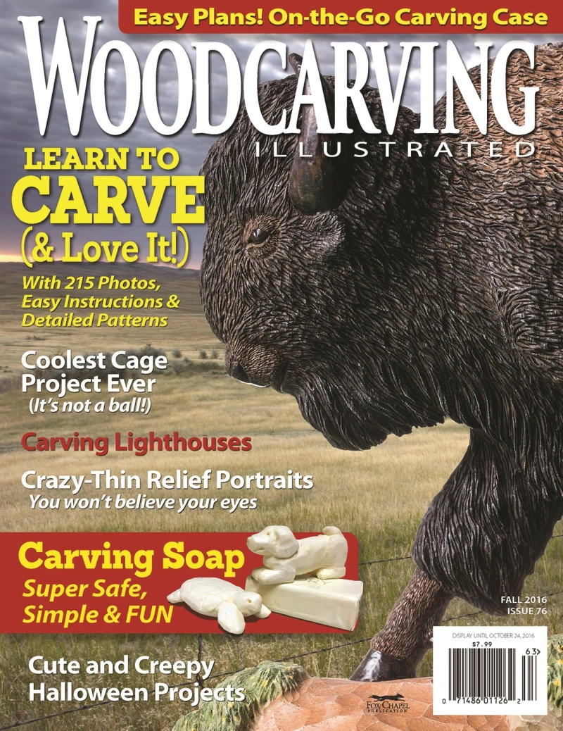 Portada: Woodcarving Illustrated Issue 76 Summer/Fall 2016