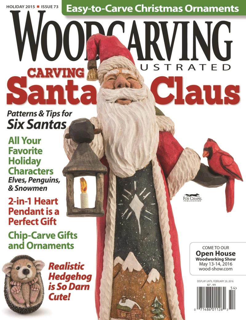 Portada: Woodcarving Illustrated Issue 73 Holiday 2015