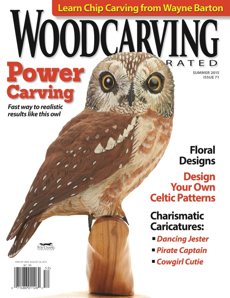 Portada: Woodcarving Illustrated Issue 71 Summer 2015