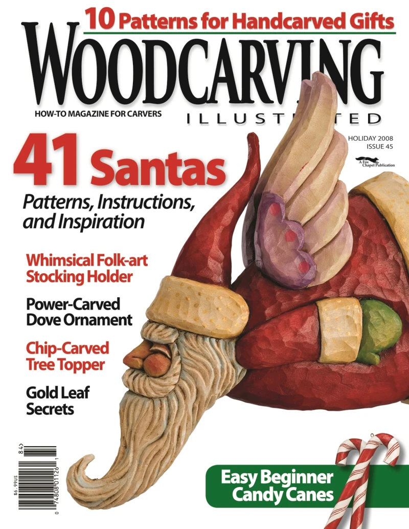 Portada: Woodcarving Illustrated Issue 45 Holiday 2008