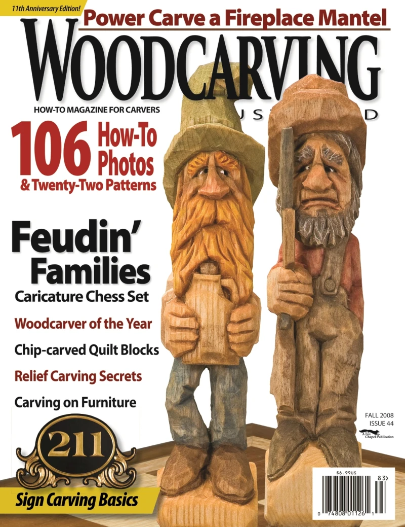 Portada: Woodcarving Illustrated Issue 44 Fall 2008
