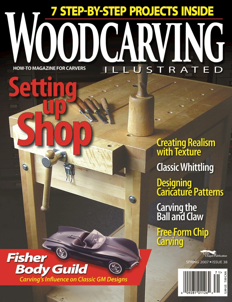 Portada: Woodcarving Illustrated Issue 38 Spring 2007