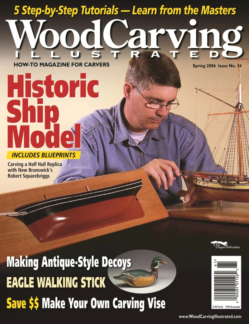 Portada: Woodcarving Illustrated Issue 34 Spring 2006
