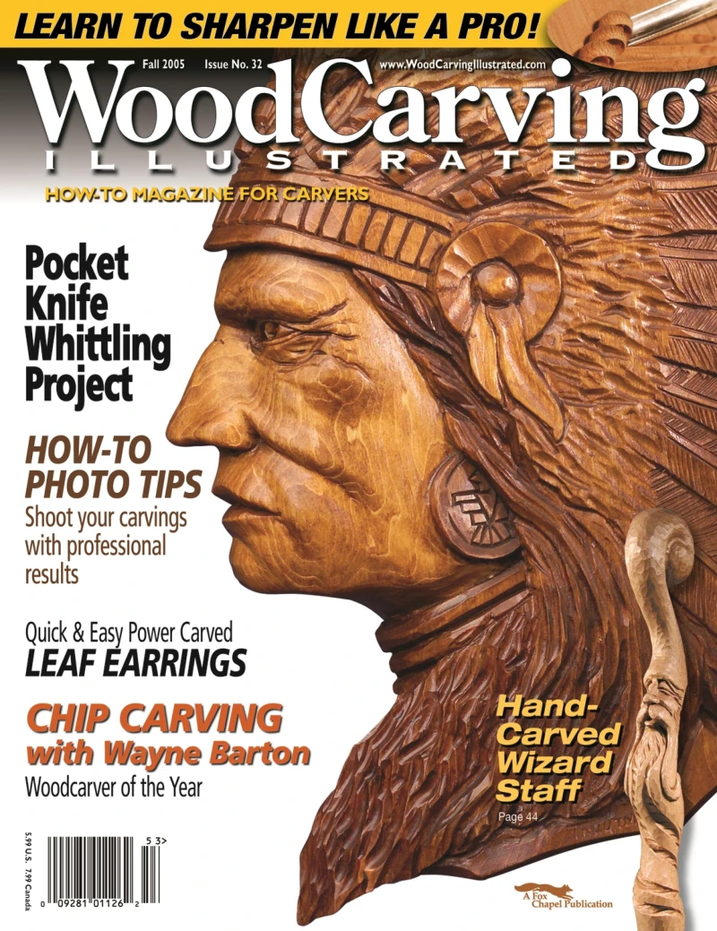 Portada: Woodcarving Illustrated Issue 32 Fall 2005