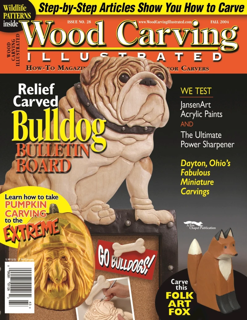 Portada: Woodcarving Illustrated Issue 28 Fall 2004