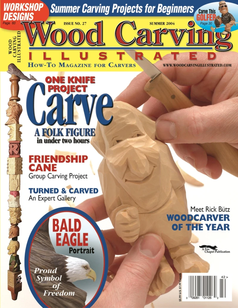 Portada: Woodcarving Illustrated Issue 27 Summer 2004
