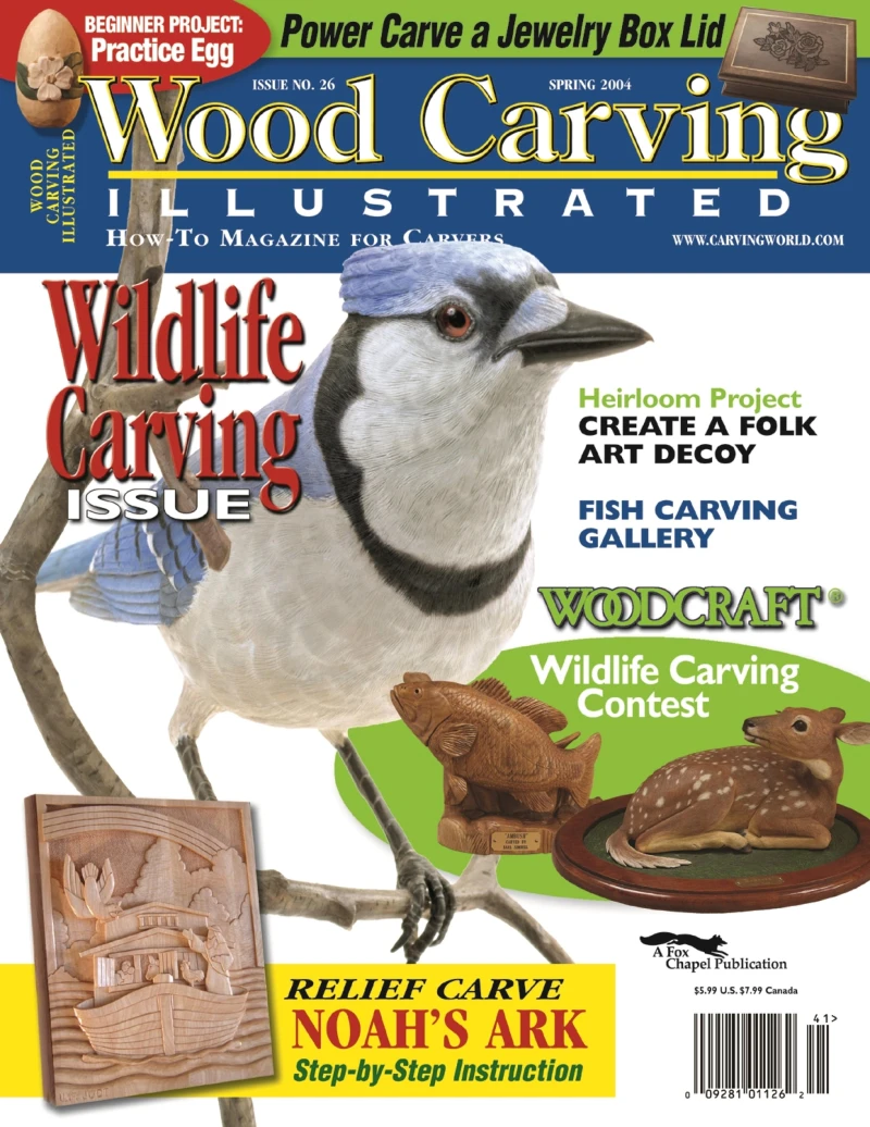 Portada: Woodcarving Illustrated Issue 26 Spring 2004