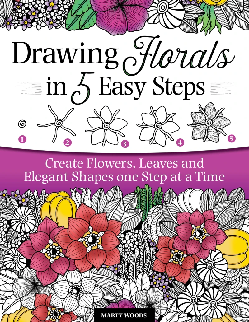 Portada: Drawing Florals in 5 Easy Steps