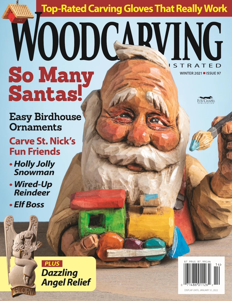 Portada: Woodcarving Illustrated Issue 97 Winter 2021