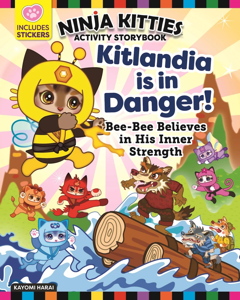 Portada: Ninja Kitties Kitlandia is in Danger! Activity Storybook