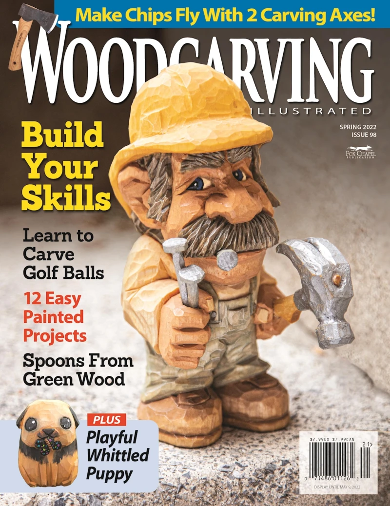 Portada: Woodcarving Illustrated Issue 98 Spring 2022
