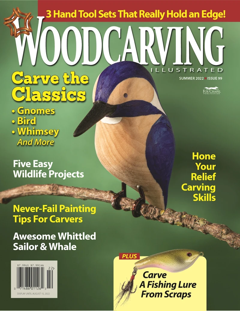 Portada: Woodcarving Illustrated Issue 99 Summer 2022
