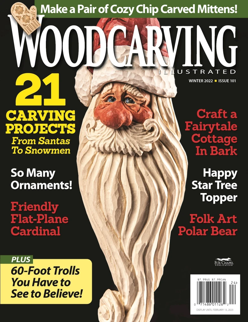 Portada: Woodcarving Illustrated Issue 101 Winter 2022