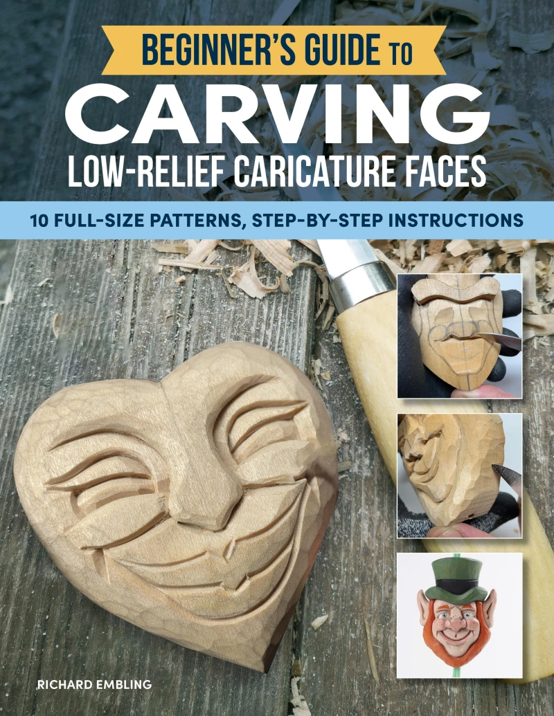 Portada: Beginner's Guide to Carving Low-Relief Caricature Faces