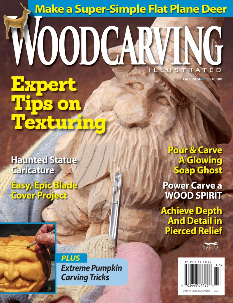 Portada: Woodcarving Illustrated Issue 108 Fall 2024