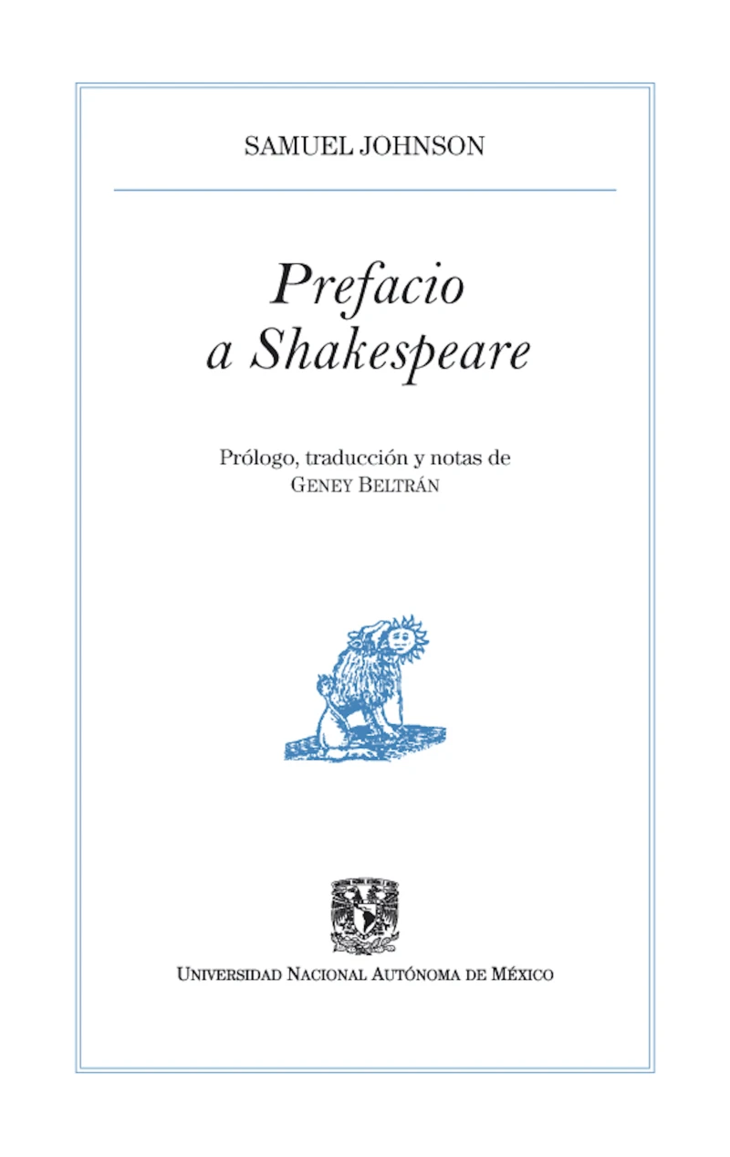 Portada: Prefacio a Shakespeare