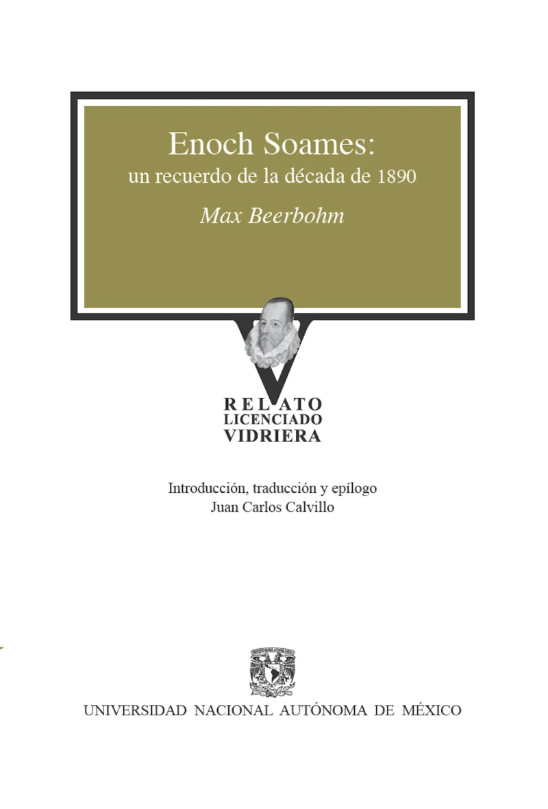 Portada: Enoch Soames: un recuerdo de la década de 1890