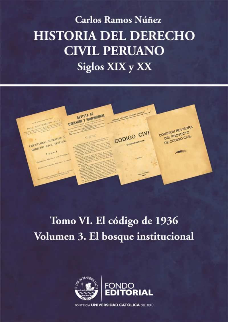 Portada: Historia del derecho civil peruano