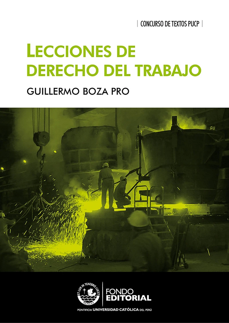 Portada: Lecciones de derecho del trabajo