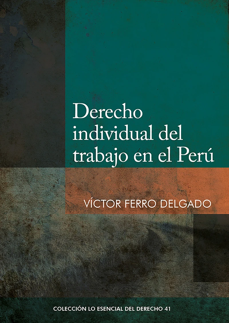 Portada: Derecho individual del trabajo en el Perú