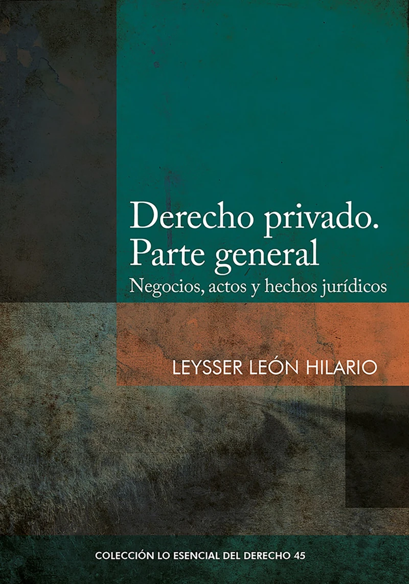 Portada: Derecho privado