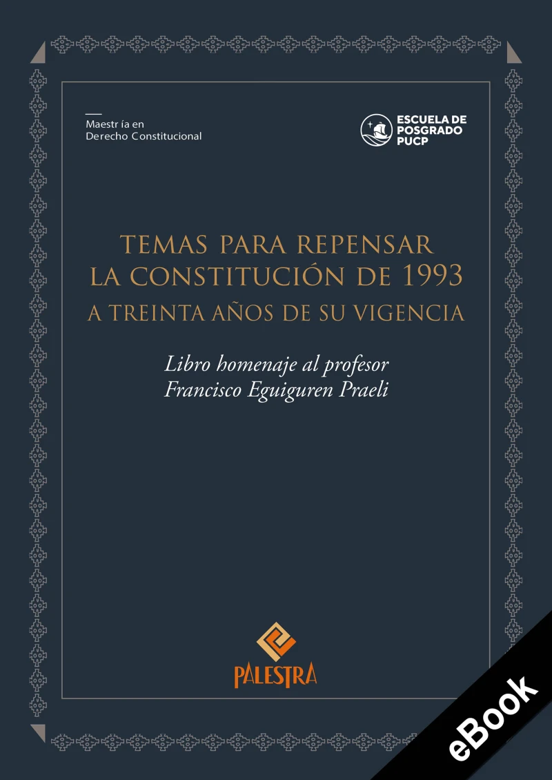 Portada: Temas para repensar la Constitución de 1993