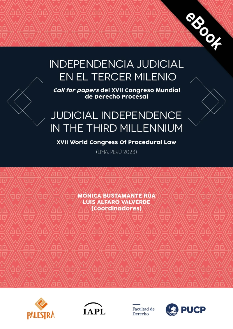 Portada: Independencia judicial en el tercer milenio