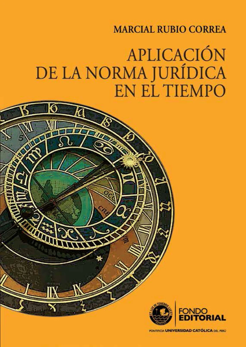 Portada: Aplicación de la norma jurídica en el tiempo