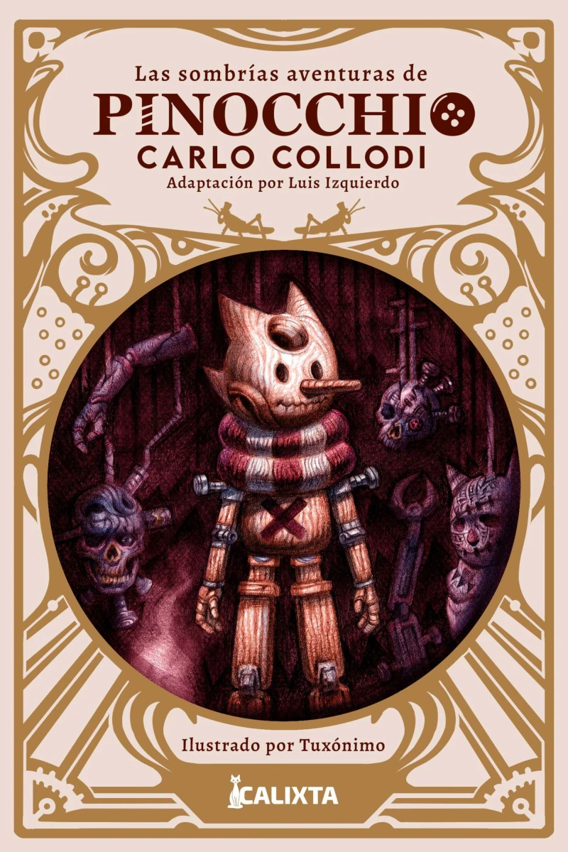Portada: LAS SOMBRÍAS AVENTURAS DE PINOCCHIO