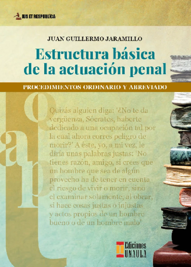 Portada: Estructura básica de la actuación penal