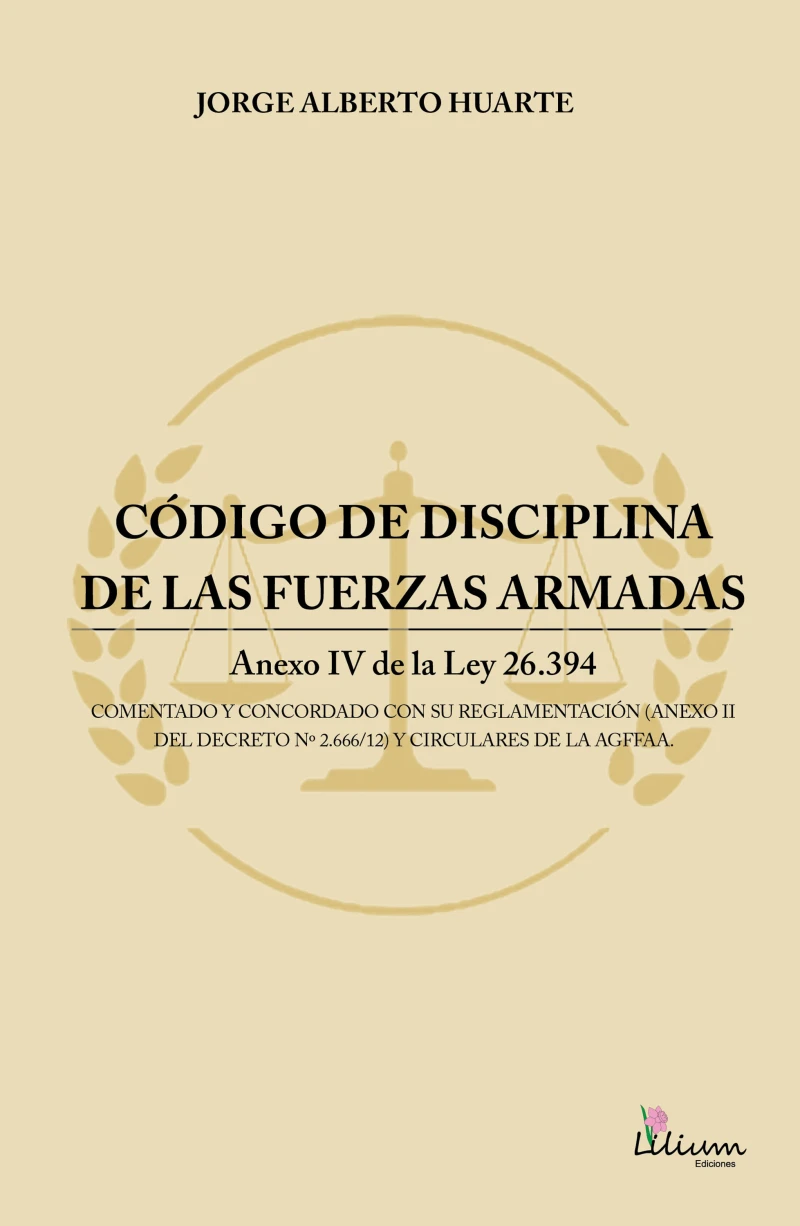Portada: Código de disciplina de las fuerzas armadas