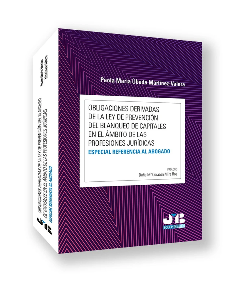 Portada: Obligaciones derivadas de la ley de prevención del blanqueo de capitales en el ámbito de las profesiones jurídicas