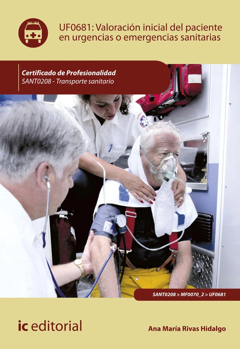 Portada: Valoración inicial del paciente en urgencias o emergencias sanitarias. SANT0208