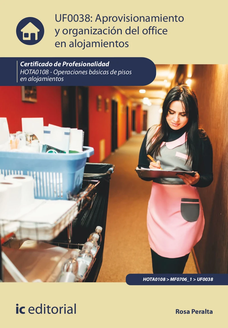 Portada: Aprovisionamiento y organización del office en alojamientos. HOTA0108