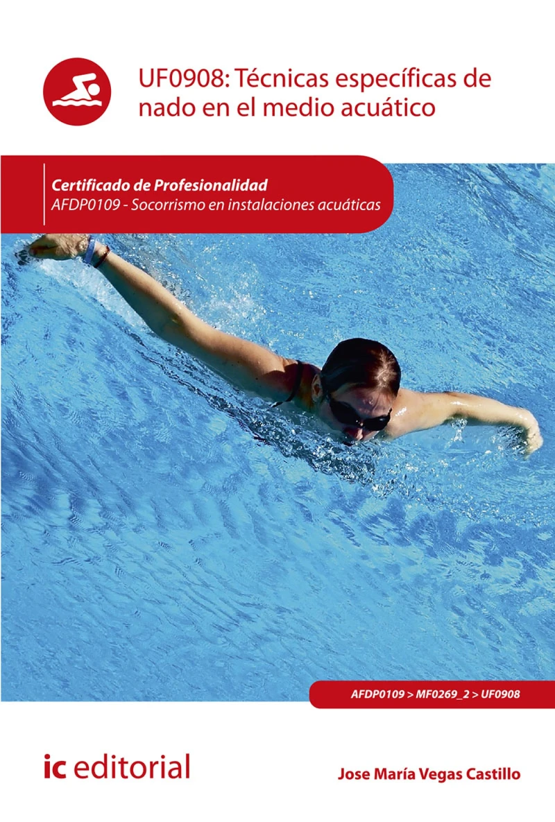 Portada: Técnicas específicas de nado en el medio acuático. AFDP0109
