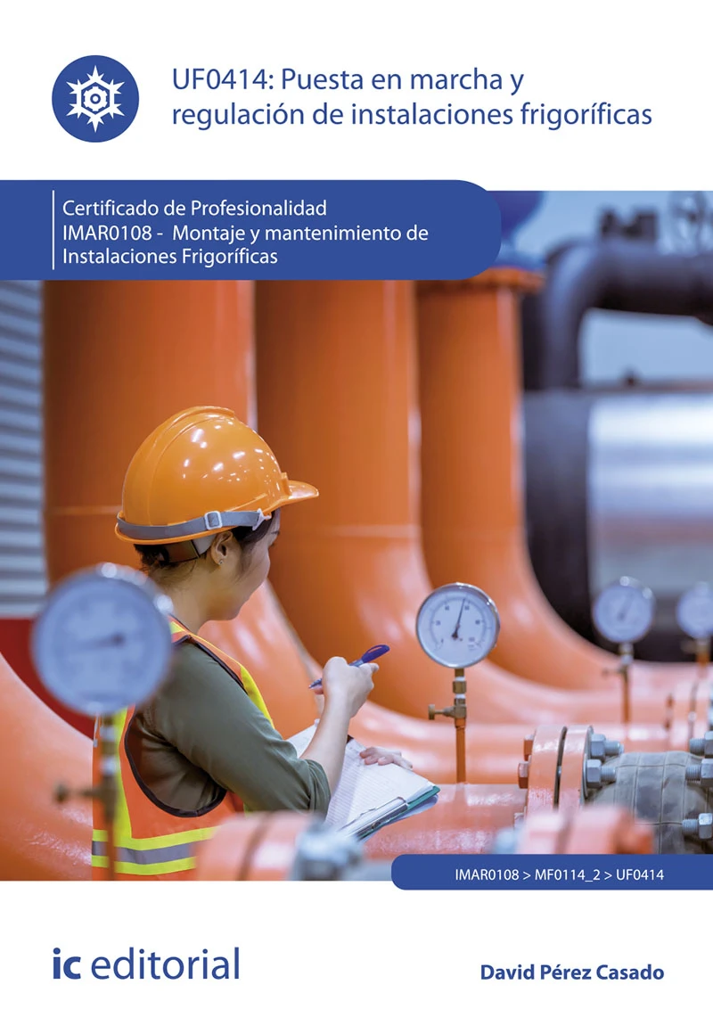 Portada: Puesta en marcha y regulación de instalaciones frigoríficas. IMAR0108