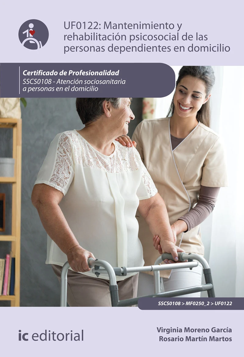 Portada: Mantenimiento y rehabilitación psicosocial de las personas dependientes en domicilio. SSCS0108