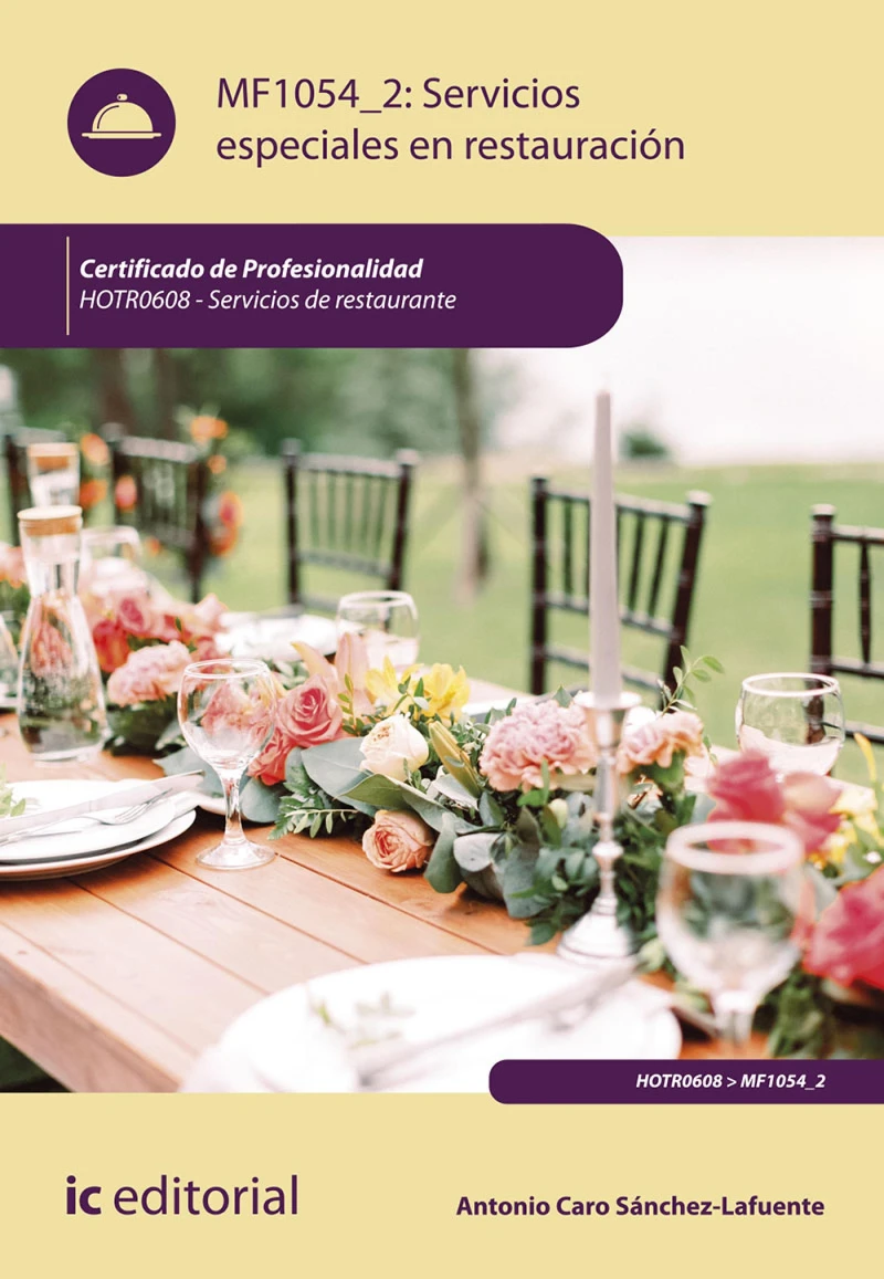 Portada: Servicios especiales en restauración. HOTR0608