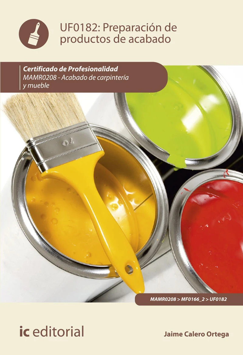 Portada: Preparación de Productos de Acabado. MAMR0208