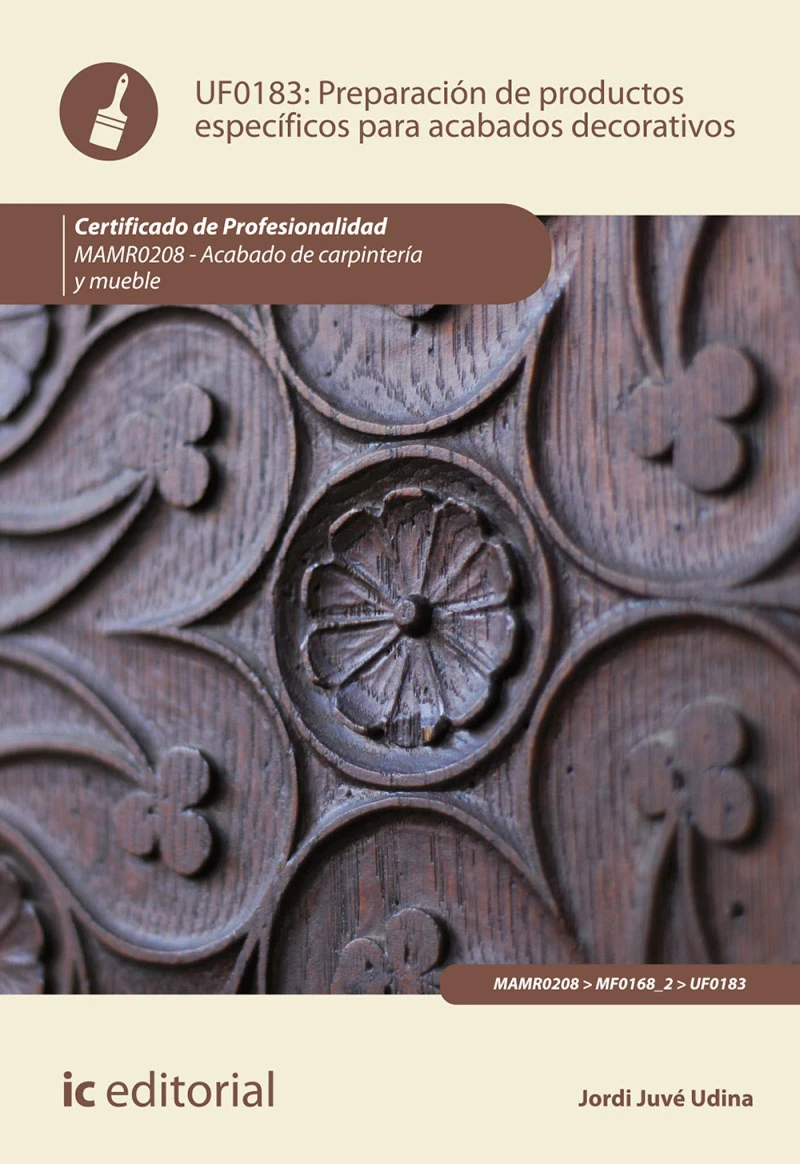 Portada: Preparación de productos específicos para acabados decorativos. MAMR0208