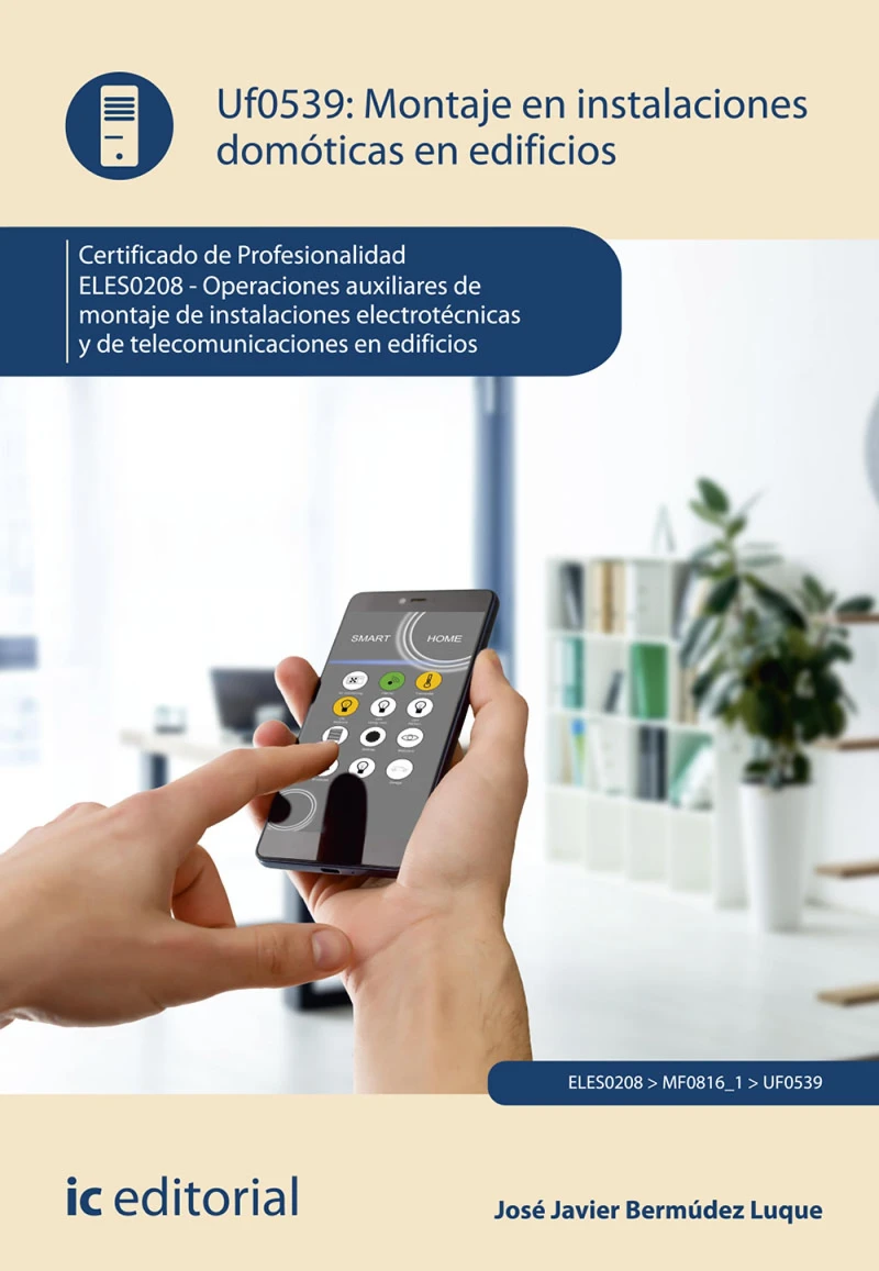 Portada: Montaje en instalaciones domóticas en edificios. ELES0208