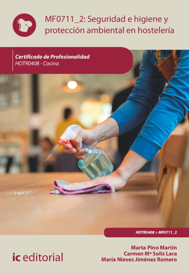 Portada: Seguridad e higiene y protección ambiental en hostelería. HOTR0408