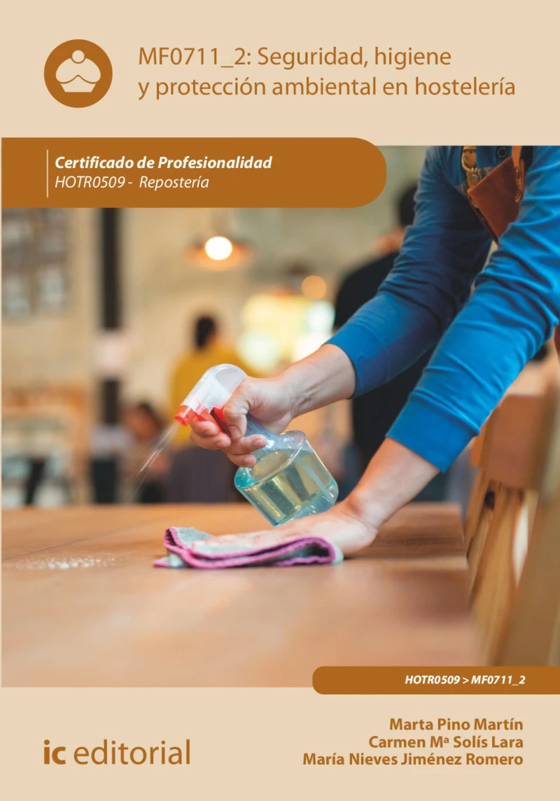 Portada: Seguridad e higiene y protección ambiental en hostelería. HOTR0509