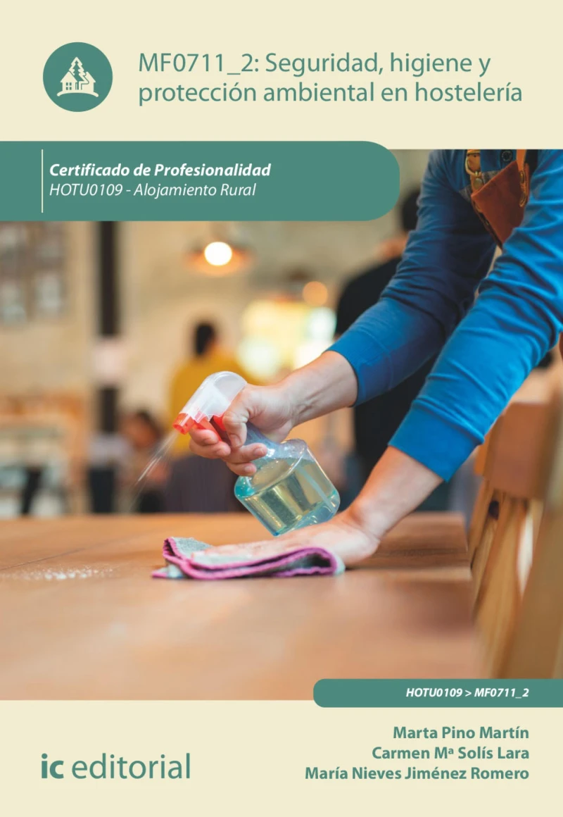 Portada: Seguridad e higiene y protección ambiental en hostelería. HOTU0109