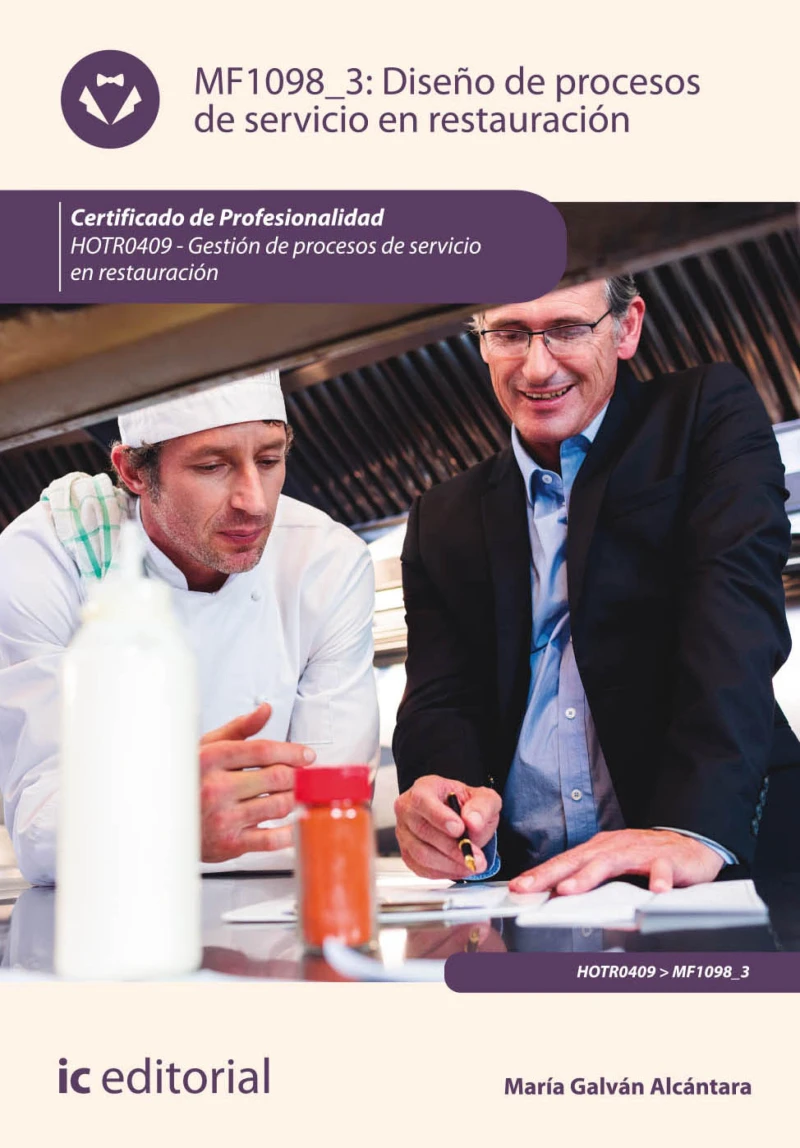 Portada: Diseño de procesos de servicio en restauración. HOTR0409