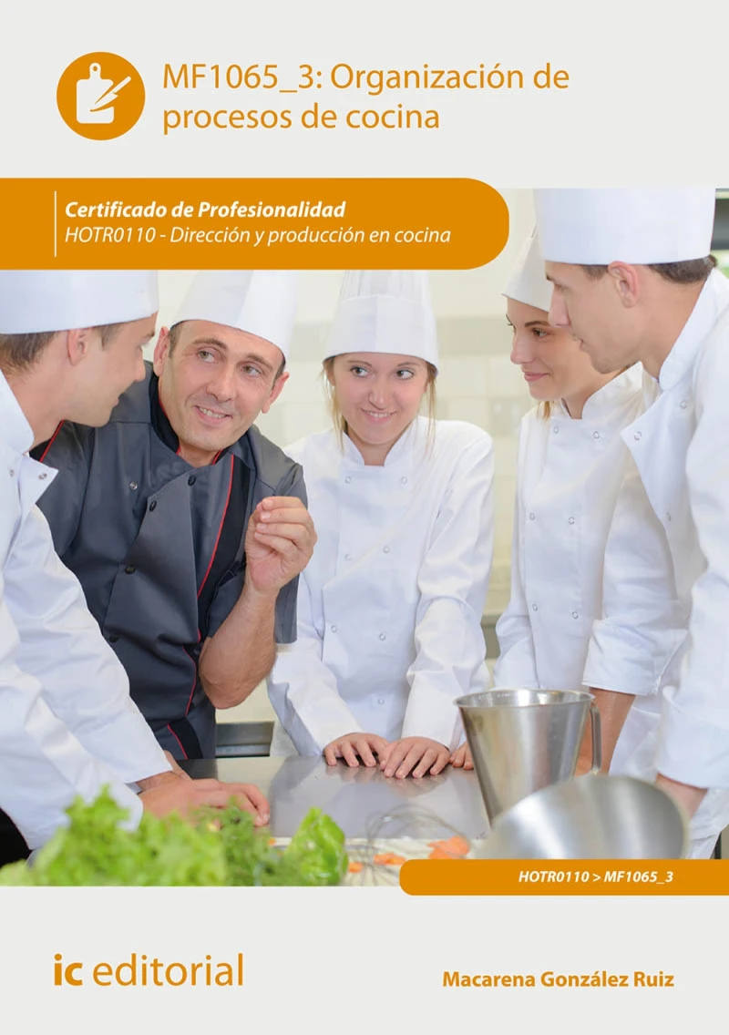 Portada: Organización de procesos de cocina. HOTR0110
