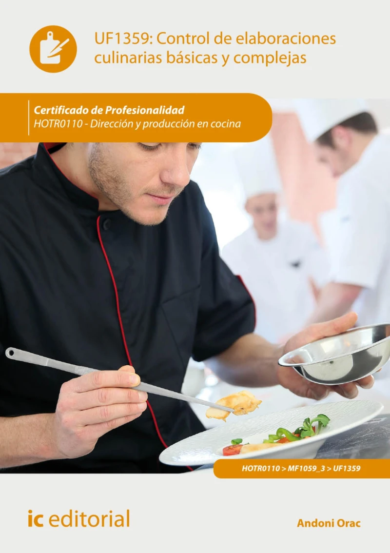 Portada: Control de elaboraciones culinarias básicas y complejas. HOTR0110