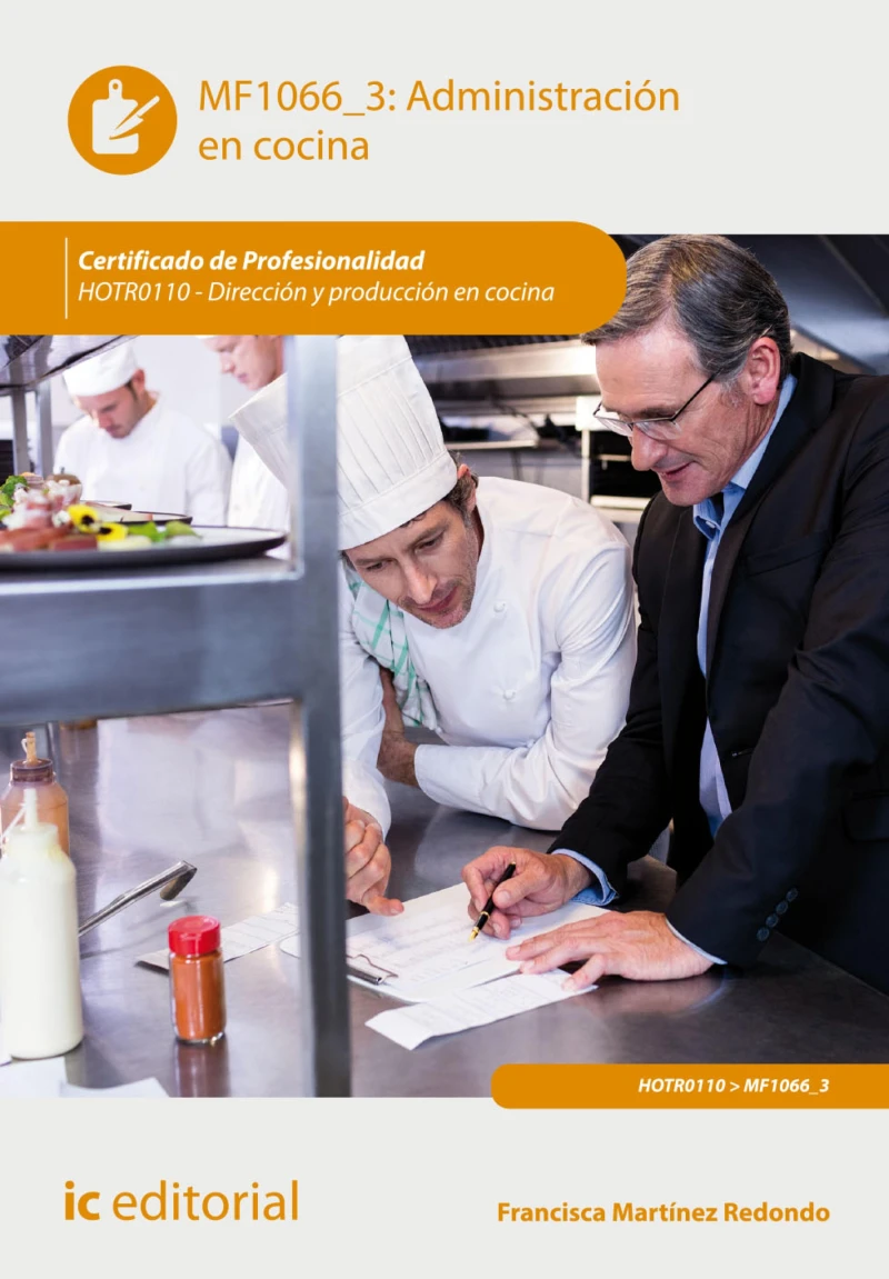 Portada: Administración en cocina. HOTR0110