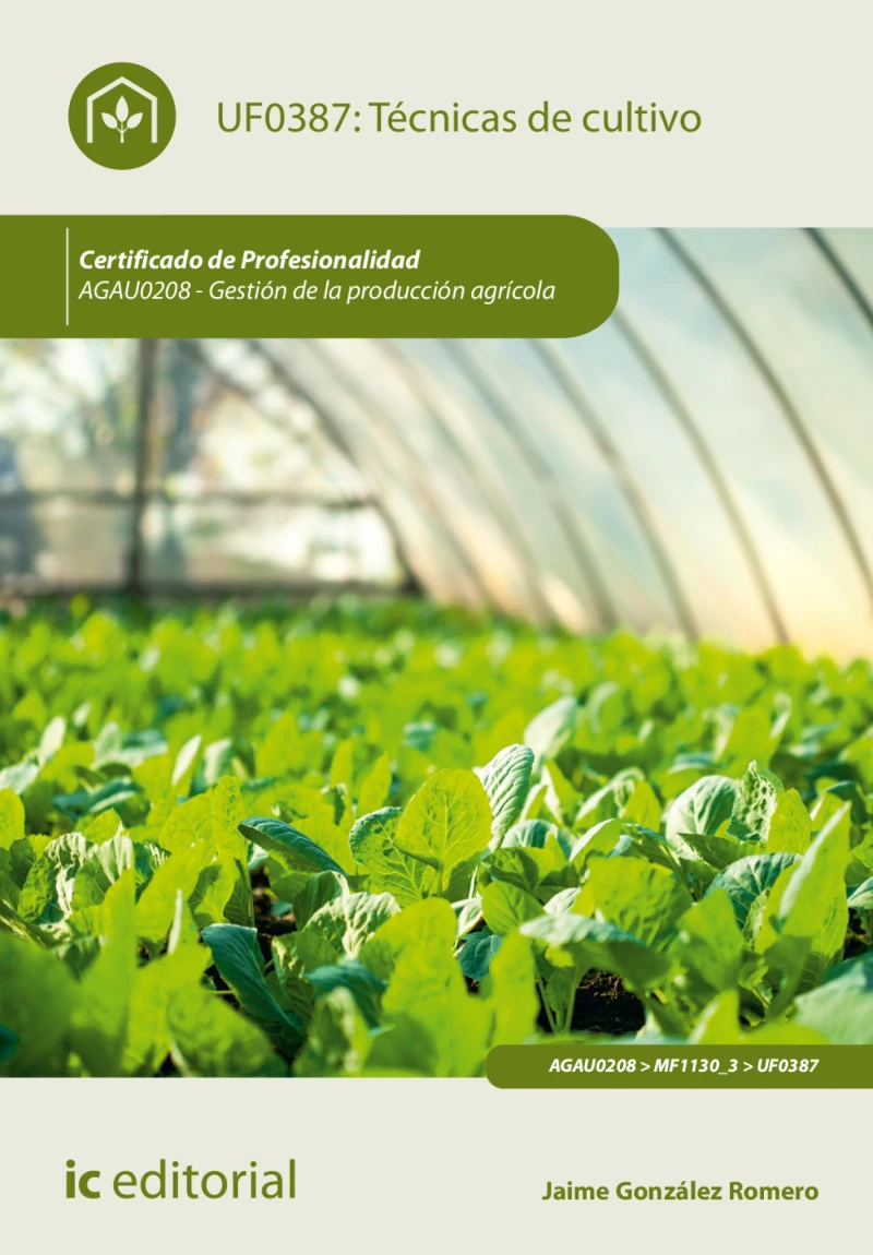 Portada: Técnicas de cultivo. AGAU0208