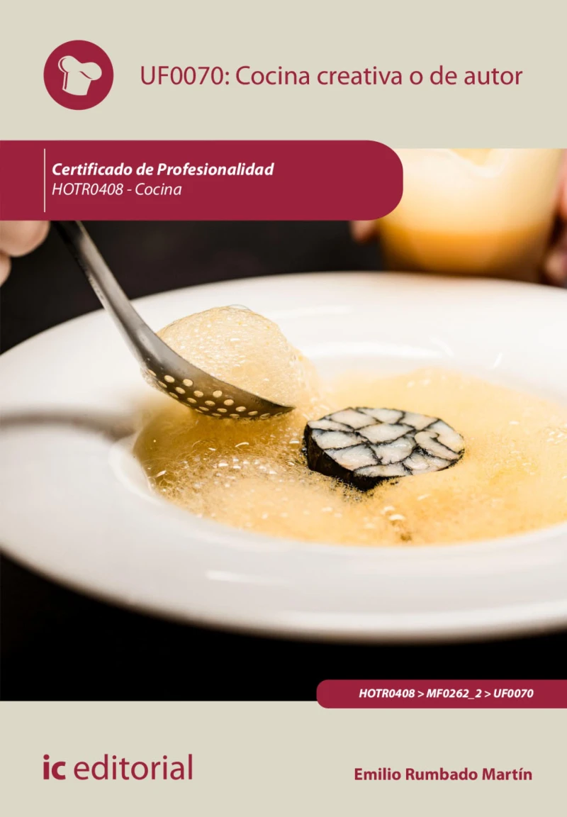 Portada: Cocina creativa o de autor. HOTR0408